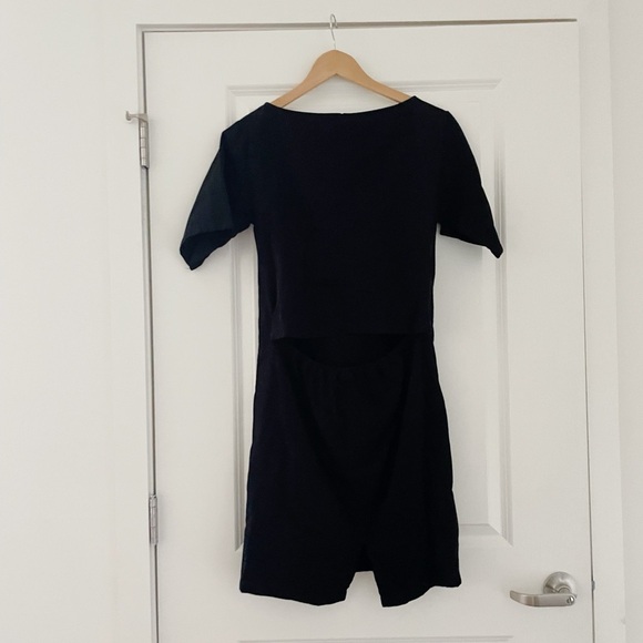 Base Range Organic Cotton Cutout Dress Minimalist Neutral - Picture 2 of 6